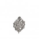Denny Wong Plumeria Lei Pendant White Gold 25mm