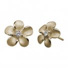 Denny Wong Plumeria Stud Earrings 15mm