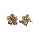 Denny Wong Royal Hibiscus Earrings 13mm