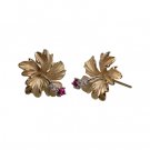 Denny Wong Royal Hibiscus Earrings 15mm