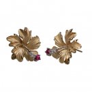 Denny Wong Royal Hibiscus Earrings 20mm