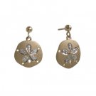Denny Wong Sand Dollar Earrings 12mm
