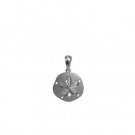 Denny Wong Sand Dollar White Gold Pendant 11mm