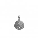 Denny Wong Sand Dollar White Gold Pendant 15mm