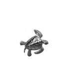 Denny Wong Turtle Moveable White Gold Pendant 30mm