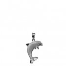 Denny Wong Dolphin White Gold Pendant 28mm