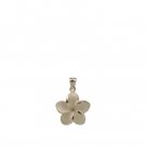 Plumeria Gold Pendant 19mm