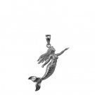 Mermaid White Gold Pendant