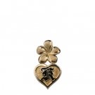 Mom Plumeria Initial Pendant