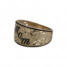 Mom Hibiscus Ring with Black Border