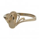 Flip Flop Gold Ring 10mm