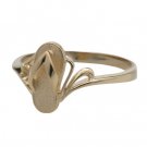 Flip Flop Gold Ring 14mm