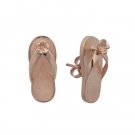 Flip Flop Postback Earrings Rose Gold 18mm