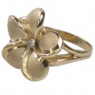 Queen Plumeria Diamond Ring 19mm