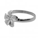 Queen Plumeria Diamond Ring White Gold 9mm
