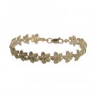 Plumeria Gold Bracelet 11mm
