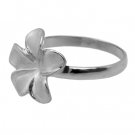 Queen Plumeria Ring White Gold 15mm