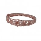 Queen Plumeria Bangle in Rose Gold