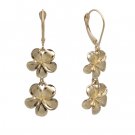 Queen Plumeria Two Flower Leverbacks 11mm/13mm