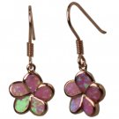 Rose Plumeria Opal Hooks