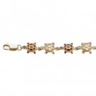 Turtle Gold and Enamel Bracelet