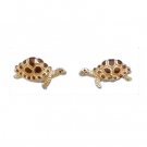 Turtle Studs with Enamel