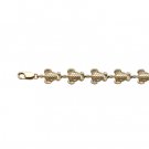 Turtle Gold Link Bracelet 12mm