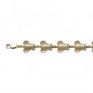 Turtle Gold Link Bracelet 16mm