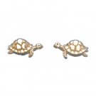 Turtle Gold Stud Earrings