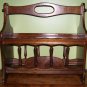 Magazine Rack-Maple-Handle-Vintage