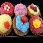 cupcake candle set for wedding and party favor sampler