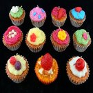 cupcake candle set for wedding and party favor sampler