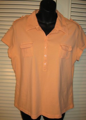 SONOMA Peach Top Shirt XL Free S&H in USA/Canada