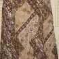 Womens LIZ CLAIBORNE Brown Print Skirt Elastic Waist Long Size 16 New Free shipping in USA/Canada