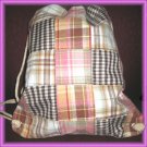 Stunning Plaid Drawstring Bagpack