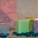 4 Pack Votives Square Sea Breeze