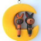 rabbits/ moon
