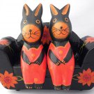rabbit/black sofa