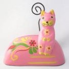 cat/picture holder pink