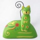 cat/picture holder green