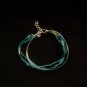 Beaded Ribbon Bracelet-Blue