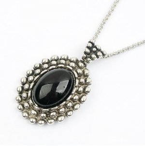 Black Stone Necklace