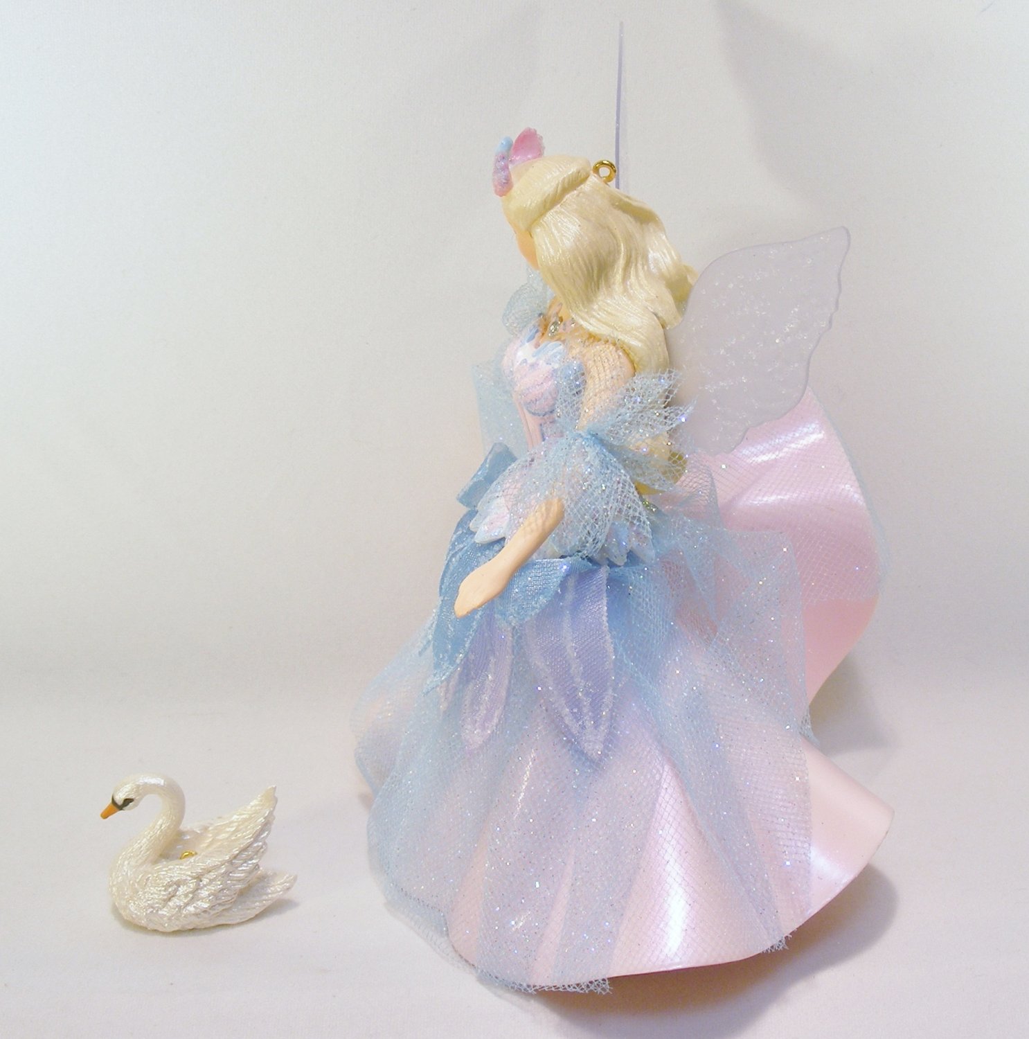 Hallmark 2003 Barbie, Swan Lake (2) Ornament Set, Odetta and the Swan.