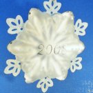 Hallmark 2008 Shining Memories Frosted and Silver 2008 Snowflake Ornament.