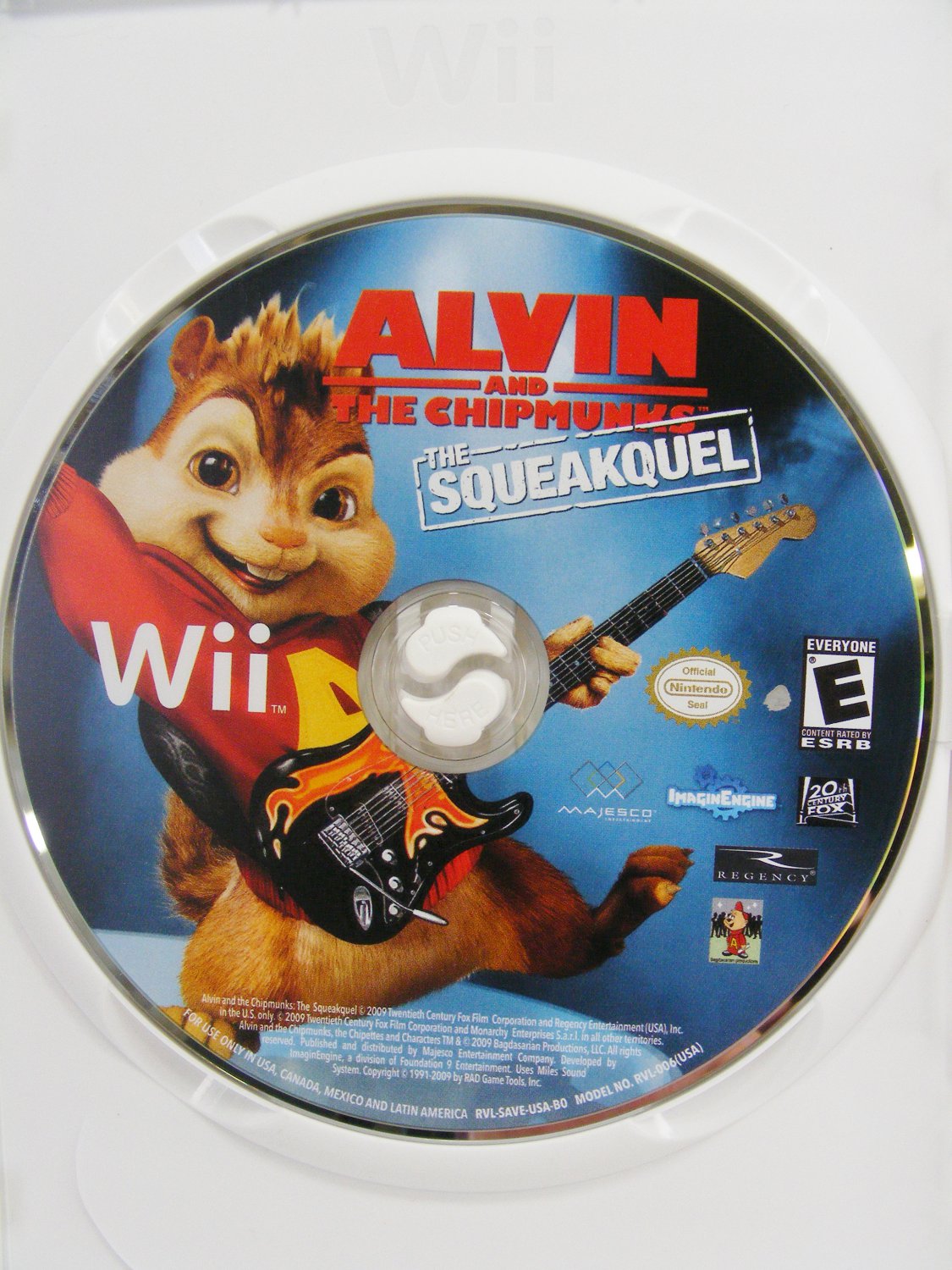 Alvin And The Chipmunks The Squeakquel Nintendo Wii Game 2009 Cib Tested