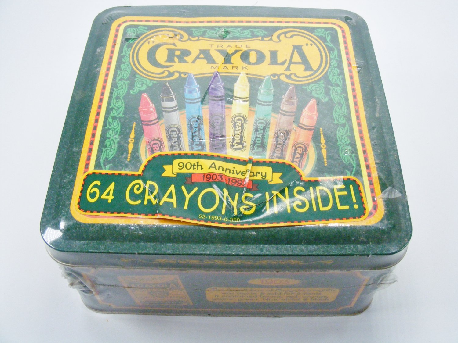 Vintage 1993 90th Anniversary Crayola Collector Tin w/ Box of 64 ...