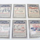 Borden's Milk Coupons, 1960's,  Borden Premiums, All Different Vintage Lot Of 6