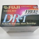 FUJI Audio Cassette DR-I 90 Minute 6-Pack Normal Bias Extra-slim - New Sealed