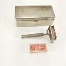 Auto Strop Safety Razor,  Metal box and New ~Valet ~Razor Blades. Vintage