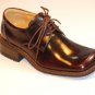 Boys Brown Wine Leather Tuxedo Shoes 12.5 13 1 1.5 2 3